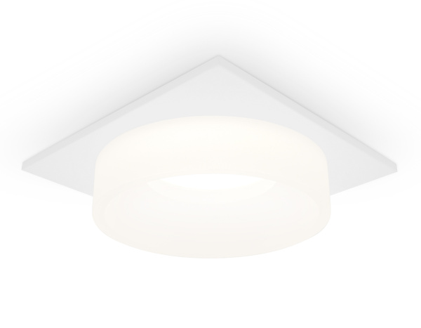 Встраиваемый точечный светильник с акрилом TN1314 SWH/FR белый песок/белый матовый GU5.3 92*92*45 Ambrella Light