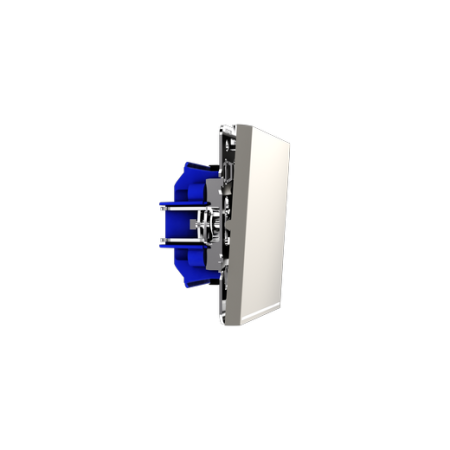 Выключатель встраиваемый Voltum S70 одноклавишный с подсветкой 10А, (кашемир)