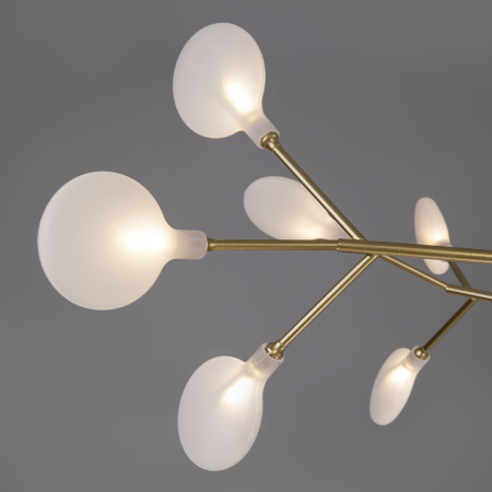 Умный подвесной светильник 36*G4 3Вт перламутровое золото IP20 Foglia (342 золото / белый) Bogate's