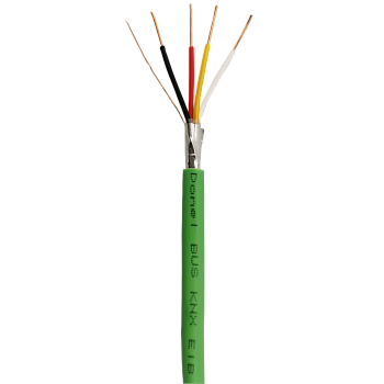 Donel BUS KNX EIB кабель 2x2x0,8 EIB J-Y(ST)Y, зелёный. Цена за 1 бухту (100 метров). Продажа кабеля бухтами по 100 метров