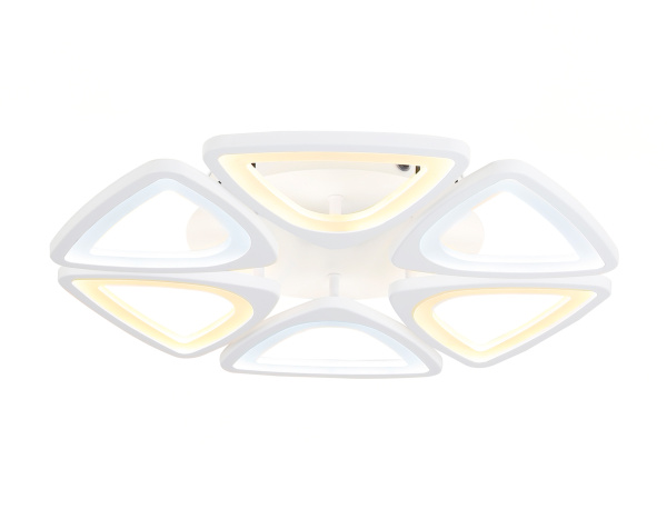 Потолочный светодиодный светильник с пультом FA4494/6 WH белый 4200K/3000K+6400K/6400K+3000K 84W D450*80 (ПДУ ИК) Ambrella Light