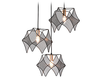 Подвесной светильник в стиле лофт TR8427/3 BK/GD черный/золото E14/3 max 40W D510*1000 Ambrella Light