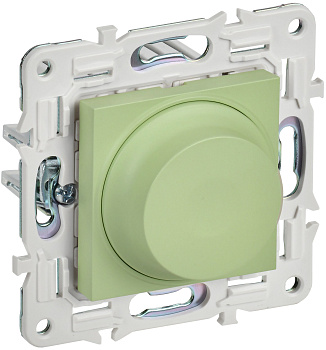 SKANDY Светорегулятор поворотный с индикацией 600Вт SK-D01G мятный IEK