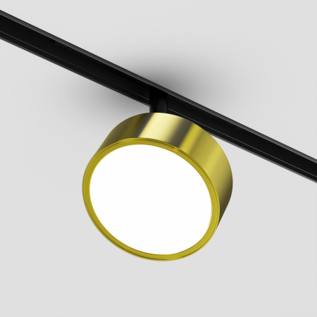 Трековый светильник LED 18Вт Черный и Латунь IP20 Magnetic track system Exility TR040-2-18W4K-BBS Technical Maytoni