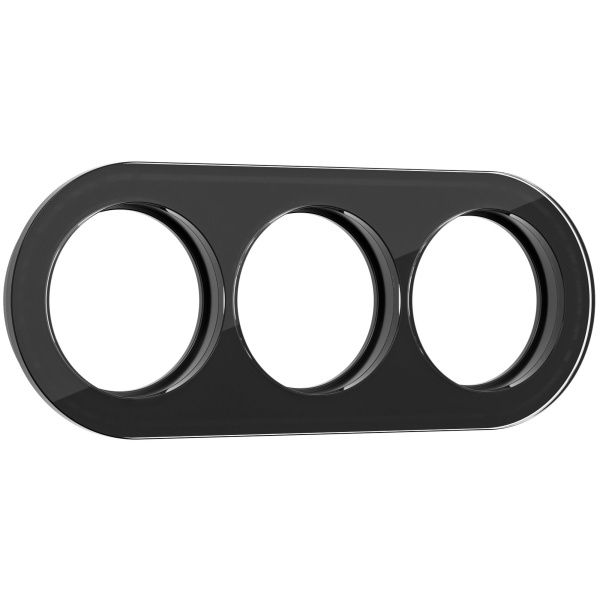 Favorit Runda Рамка на 3 поста (Черный) Werkel