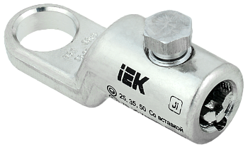 Наконечник болтовой луженый НБЛ 25-95-16/1 35кВ IEK Наконечник болтовой луженый НБЛ 25-95-16/1 35кВ IEK