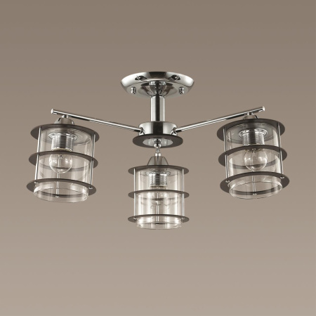 Люстра потолочная E27 3*60W 220V ROTONDUM хром LUMION