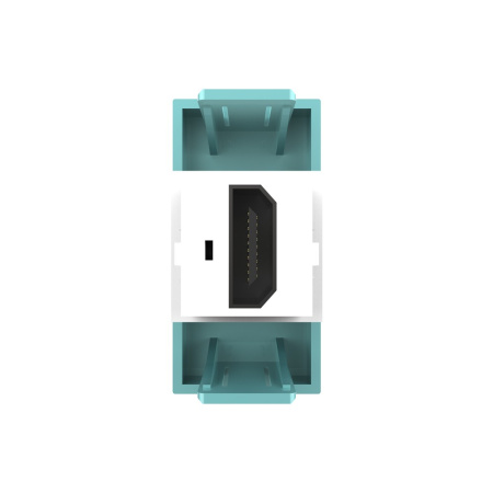 Розетка HDMI 2.0, цвет зеленый (механизм) Livolo