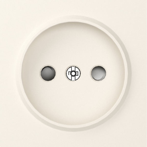 Donel A07 матовый кремовый накладка для розетки без заземления, со шторками 16A 250 В~,серия DB