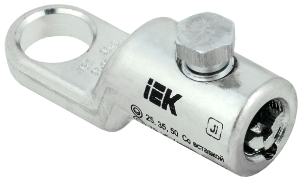 Наконечник болтовой луженый НБЛ 25-95-16/1 35кВ IEK Наконечник болтовой луженый НБЛ 25-95-16/1 35кВ IEK