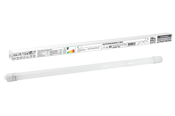 Лампа светодиодная НЛ-Т8-20 Вт-230 В-4000 К–G13, 1200 мм, матовая, стекло, непов. Народная TDM