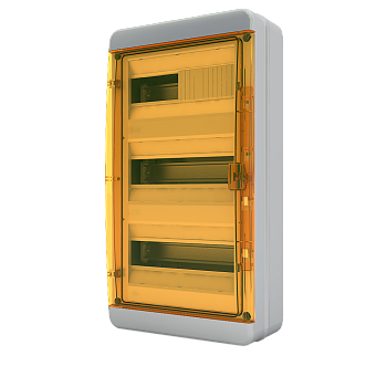 Щит навесной ЩРН-П 36 мод. оранж. крышка IP65 BNO 65-36-1 Tekfor