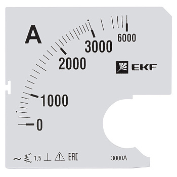 Шкала сменная для A961 3000/5А-1,5 PROxima EKF