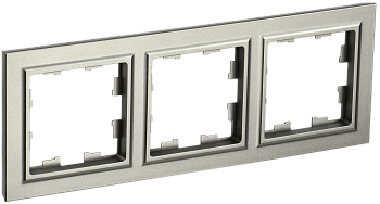 BRITE Рамка 3-местная РУ-3-БрШ шампань IEK