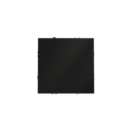 Выключатель встраиваемый Voltum S70 одноклавишный 10А, (черный матовый)