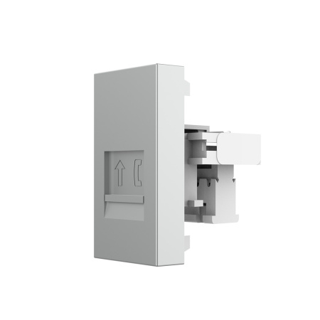 Телефонная розетка серая (механизм) Livolo