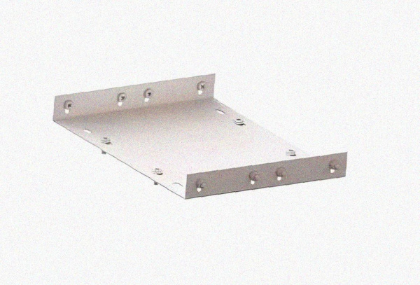 Соединитель лотковый замковый СЛЗ-400х100х1,0 УХЛ1, оцинкованный лист, S1,0