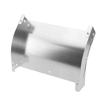 Угол вертикальный внешний 45 градусов 50х400, 1,5 мм, AISI 304 в комплекте с крепежными элементами и соединительными пластинами,необходимыми для монта