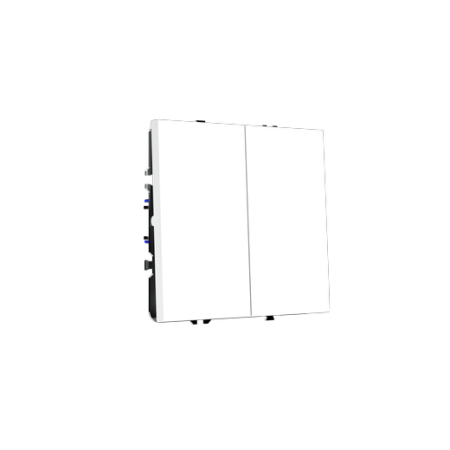 Выключатель встраиваемый Voltum S70 двухклавишный 10А, (белый матовый)