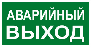 Знак "АВАРИЙНЫЙ ВЫХОД" 150х300мм PROxima EKF