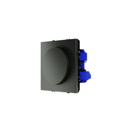 Светорегулятор встраиваемый Voltum S70 поворотно-нажимной 600 Вт, (титан)