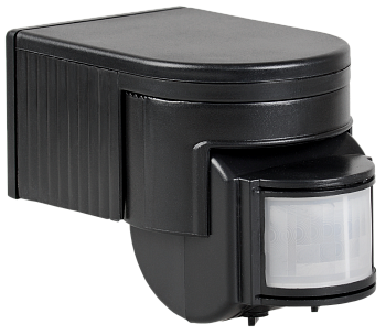 Датчик движения ДД-012 1100Вт 180град 12м IP44 черный IEK