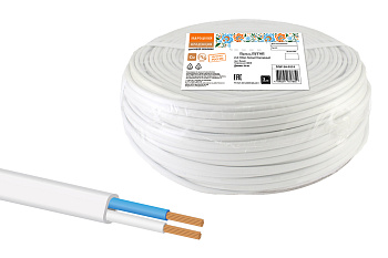 Провод ПУГСП 2х4 (50м), белый Народный