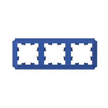 ATLASDESIGN ANTIQUE 3-постовая рамка, универсальная, аквамарин Systeme Electric