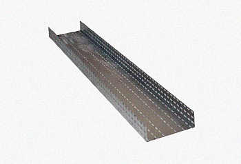 Лоток перфорированный ЛМ 250х100х3000 УТ1,5, оцинкованный лист, S1,0