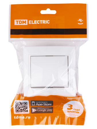 Выключатель 1 кл. 10А белый "Таймыр" TDM