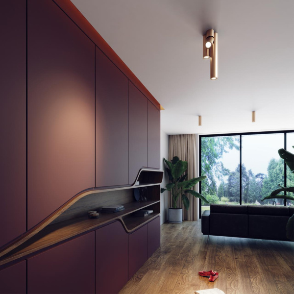 Потолочный поворотный св-к GU10 50W DUETTA золотистый/металл ODEON LIGHT