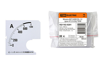 Шкала Ш72 600/5А-1,5 (для А72 Х/5А) TDM