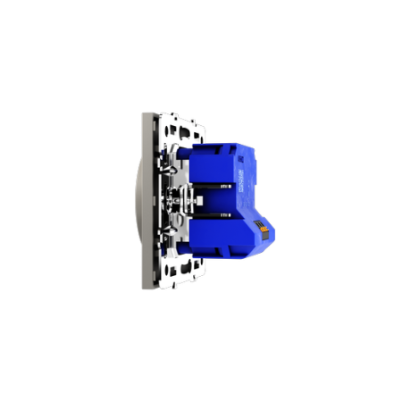 Светорегулятор встраиваемый Voltum S70 поворотно-нажимной 600 Вт, (кашемир)
