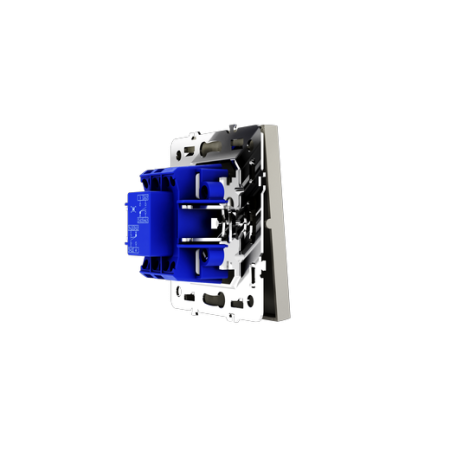Перекрестный переключатель встраиваемый Voltum S70 одноклавишный 10А, (шелк)