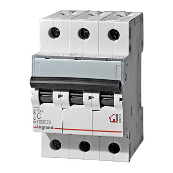 Выключатель автоматический ВА МОД 3П 20А С 6кА TX3 Legrand