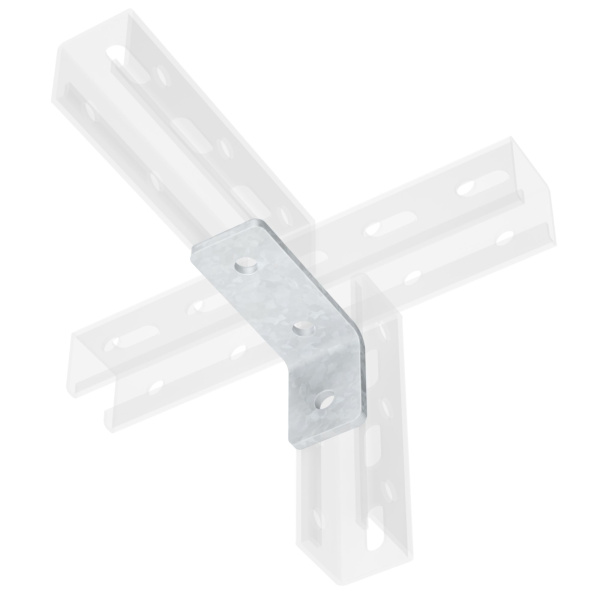 Уголок одиночный удлиненный 92 мм, INOX 304 DKC