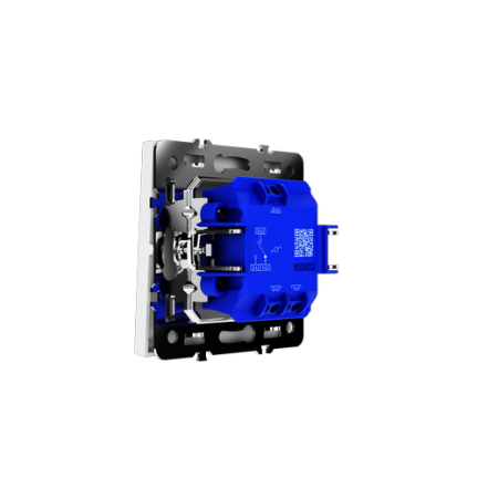 Проходной переключатель встраиваемый Voltum S70 одноклавишный 10А, (белый матовый)