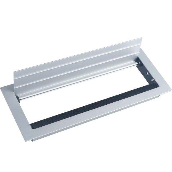 Donel Кабельный громмет (лючок) в стол, 310*120мм, цвет: серебро