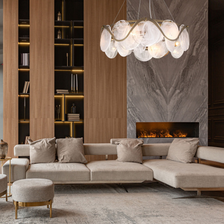 Умный подвесной светильник 6*E14 60Вт античная бронза IP20 (354/6 античная бронза) Bogate's