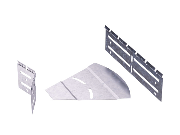 Горизонтальный изменяемый угол СРО 0-45град. 50х200, 2,0 мм, цинк-ламель DKC
