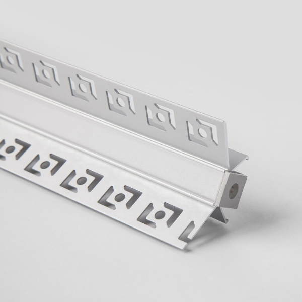 Встраиваемый угловой алюминиевый профиль (внутренний угол) для светодиодной ленты серый (a053634) Elektrostandard