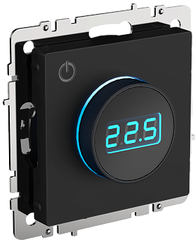 BRITE Термостат электронный с инд. ТС10-1-БрЧ черн. IEK