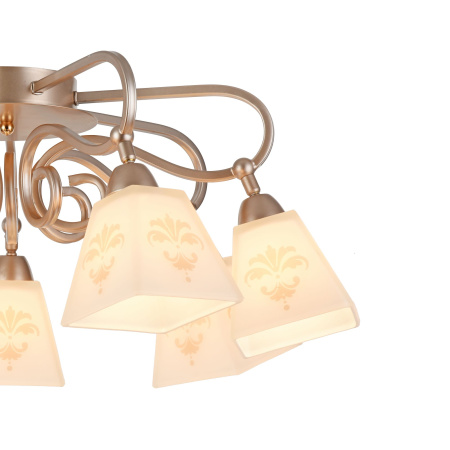 Потолочный светильник 7*E14 60Вт Золото IP20 Silvana FR2062-PL-07-G Freya