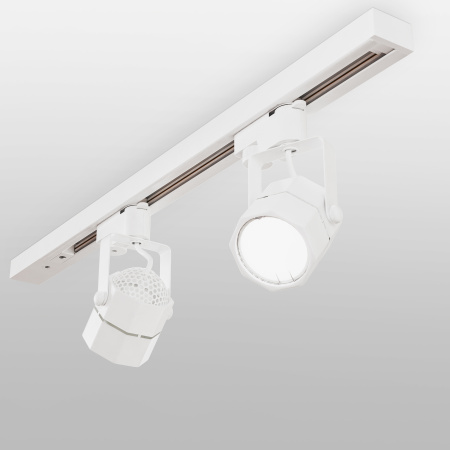 Трековый светильник MRL 1004 для однофазного шинопровода Robi GU10 белый Electrostandart
