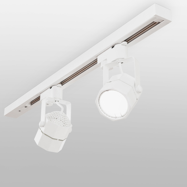 Трековый светильник MRL 1004 для однофазного шинопровода Robi GU10 белый Electrostandart