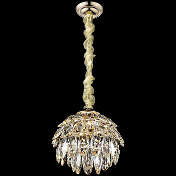 Светильник подвесной Белое золото/Прозрачный E14 2*40Вт WE113.02.303 WERTMARK