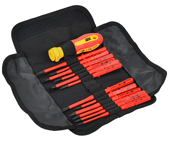 Набор диэлектрической отвертки со сменными жалами SLIM Т2 13шт ARMA2L 5 IEK