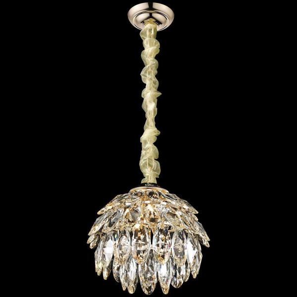 Светильник подвесной Белое золото/Прозрачный E14 2*40Вт WE113.02.303 WERTMARK