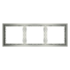 Рамка пластиковая Voltum S70 на 3 поста, (сталь)