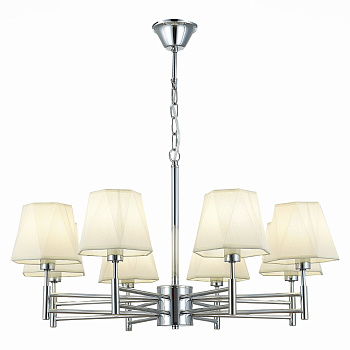 Люстра подвесная Хром/Белый E14 8*40Вт SLE105403-08 EVOLUCE